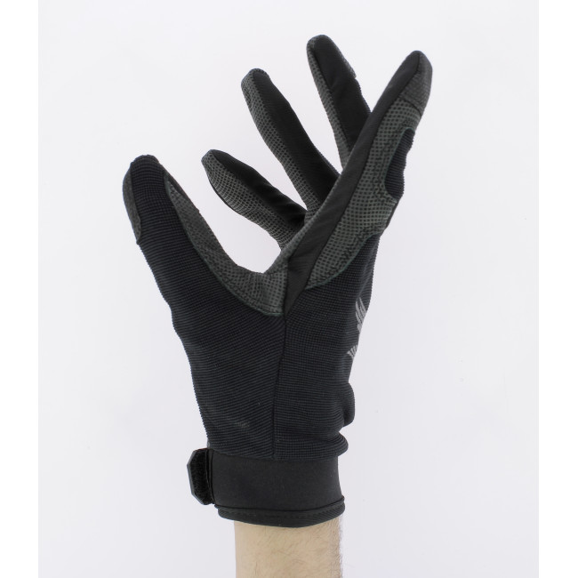 Schiethandschoenen met leren handpalm Zwart - Defcon 5