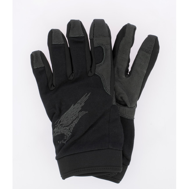 Schiethandschoenen met leren handpalm Zwart - Defcon 5