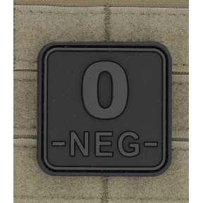 Patch carré groupe sanguin O- blackops - JTG