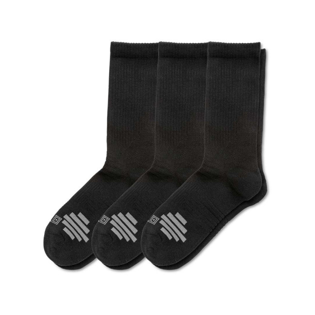 Lot de 3 paires de chaussettes duty ready + crew noir - 5.11 Tactical