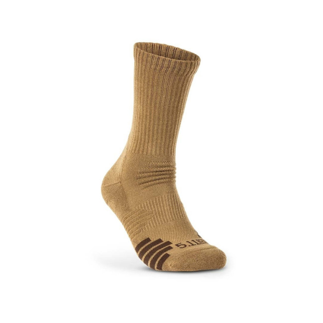 Set von 3 Paar Duty Ready + Crew Socken US Dark Coyote - 5.11 Tactical
