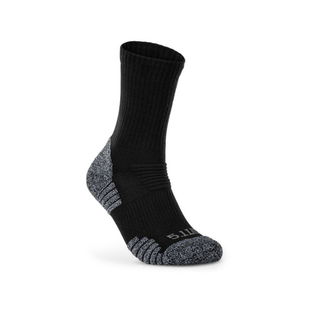 Set von 2 Paar Duty Ready Ultra Crew Socken Schwarz - 5.11 Tactical