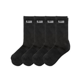 Zestaw 4 par skarpet duty ready crew czarne - 5.11 Tactical