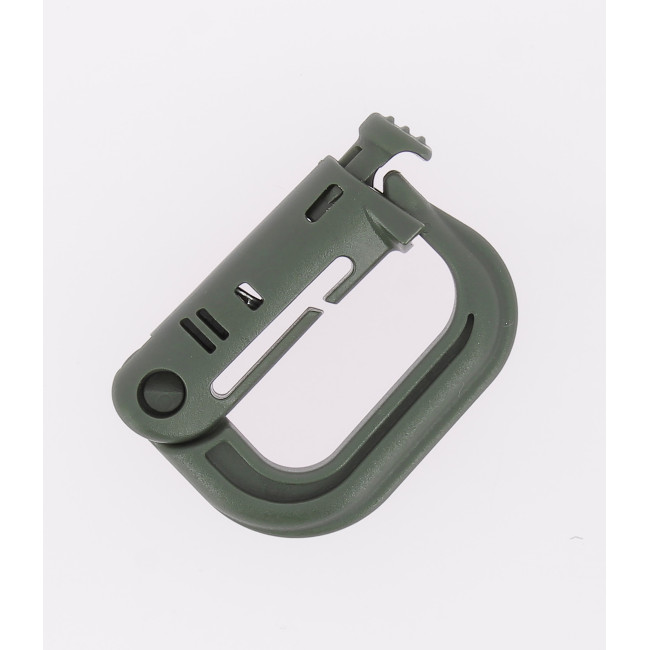 Mousqueton D-ring avec fixation pour passant M.O.L.L.E. vert od - A10 Equipment Mousqueton D-ring avec fixation pour passant M.O.L.L.E. vert od - A10 Equipment