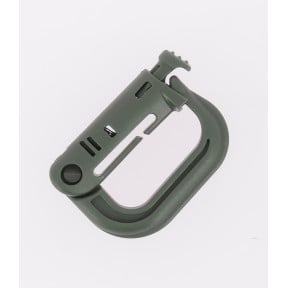 Karabijnhaak D-ring met bevestiging voor M.O.L.L.E. lus groen od - A10 Equipment