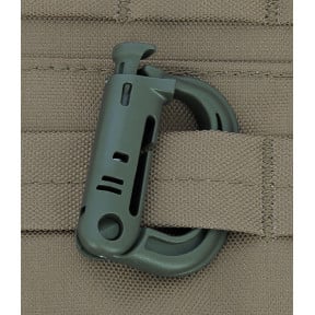 D-Ring Karabiner mit M.O.L.L.E. Befestigung OD-Grün - A10 Equipment