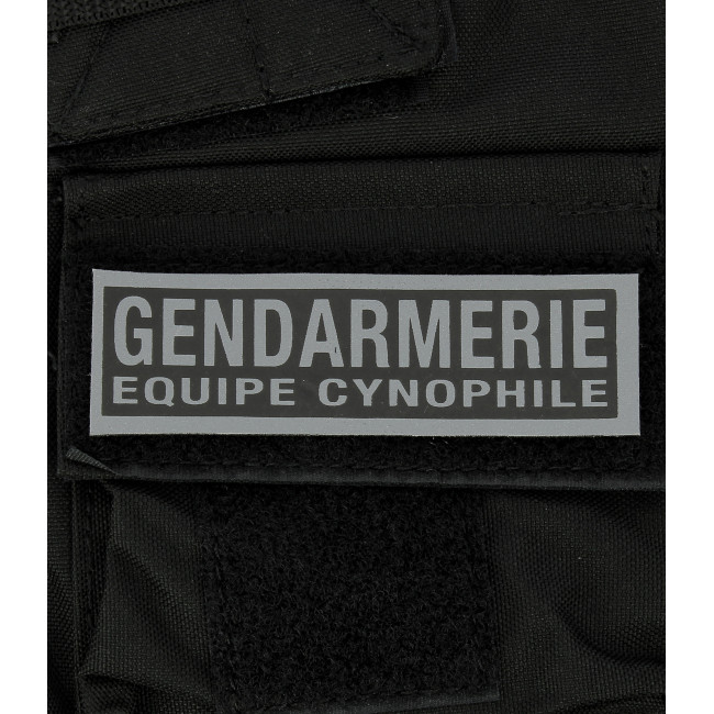 Bandeau Gendarmerie Equipe Cynophile inversé 3 x 10 cm - Patrol Equipement
