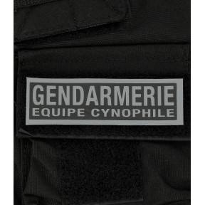 Gendarmerie Hundeführer-Team Patch umgekehrt 3 x 10 cm - Patrol Equipement