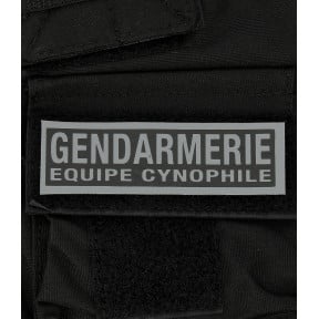 Gendarmerie Hundeführer-Team Patch umgekehrt 3 x 10 cm - Patrol Equipement