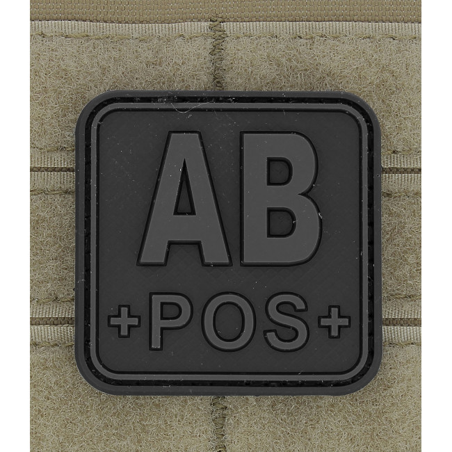 Quadratischer Blutgruppen-Patch AB+ blackops - JTG