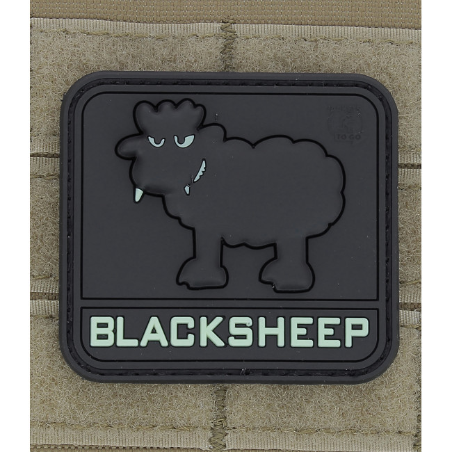 Black Sheep Rubber Patch Glow in the dark - JTG