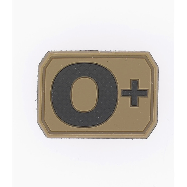 Patch 3D de groupe sanguin O+ Coyote - Miltec