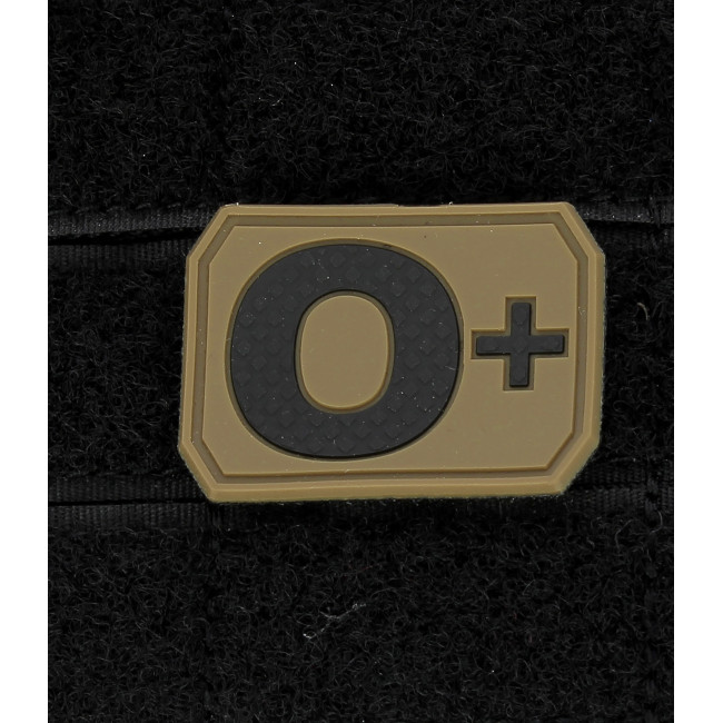 Patch 3D de groupe sanguin O+ Coyote - Miltec