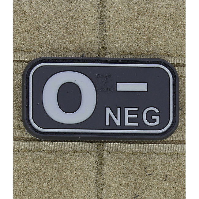 Patch groupe sanguin O-Noir - JTG