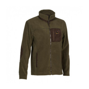 Blouson polaire avec sanglier brodé Chasse Kaki - Percussion
