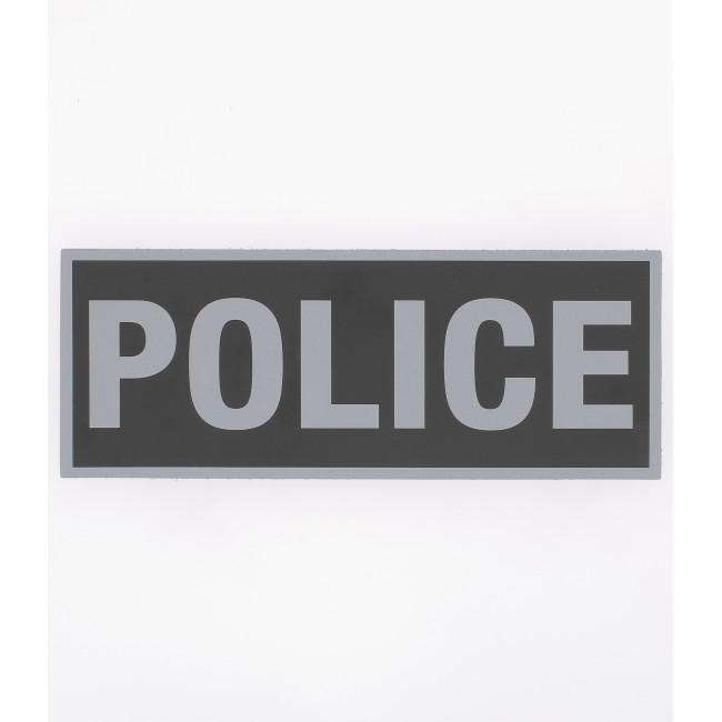 Opaska odblaskowa czarne tło Policja 27,5 x 10,5 cm -Patrol Equipement