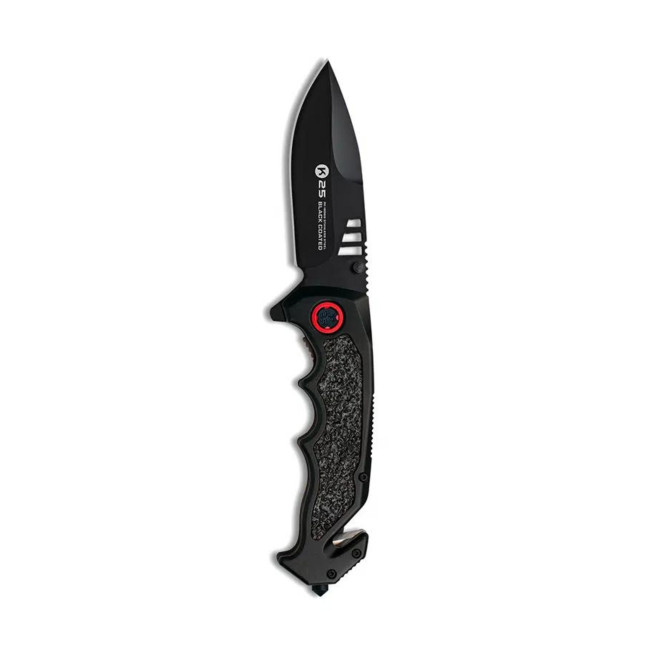 Couteau pliant tactique lame 9.6cm Noir - K25