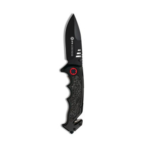 Taktisches Klappmesser mit 9,6 cm Klinge Schwarz - K25