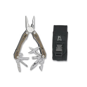 Pince multifonction avec étui Coyote satin - K25