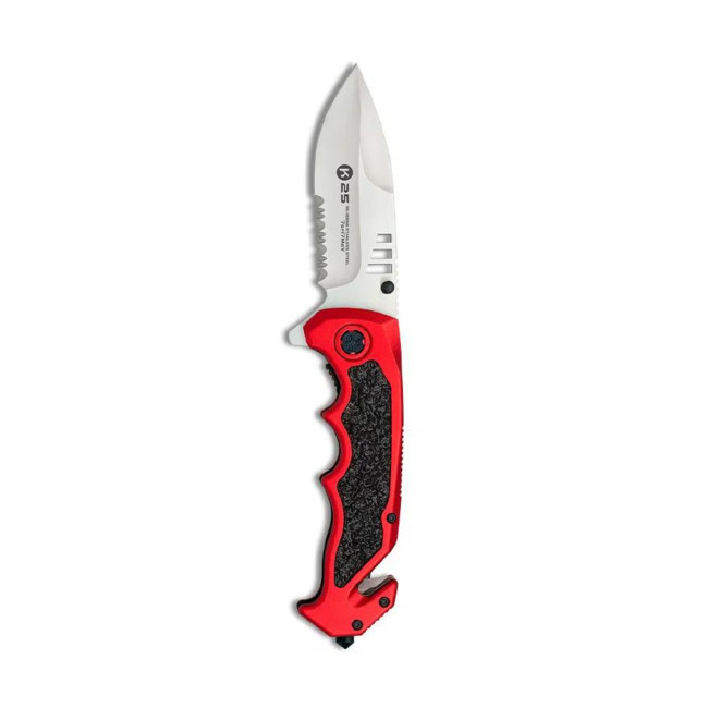 Opvouwbaar tactisch mes lemmet 9.6cm Rood/zwart - K25