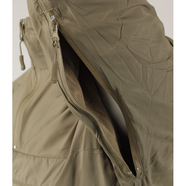 Waterdichte jas Halo gevoerd met micro-fleece groen - Highlander