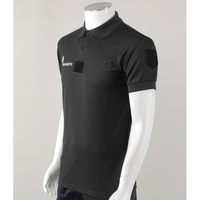 Polo Gendarmerie Departementale Cooldry + Velcros Noir -Patrol Equipement