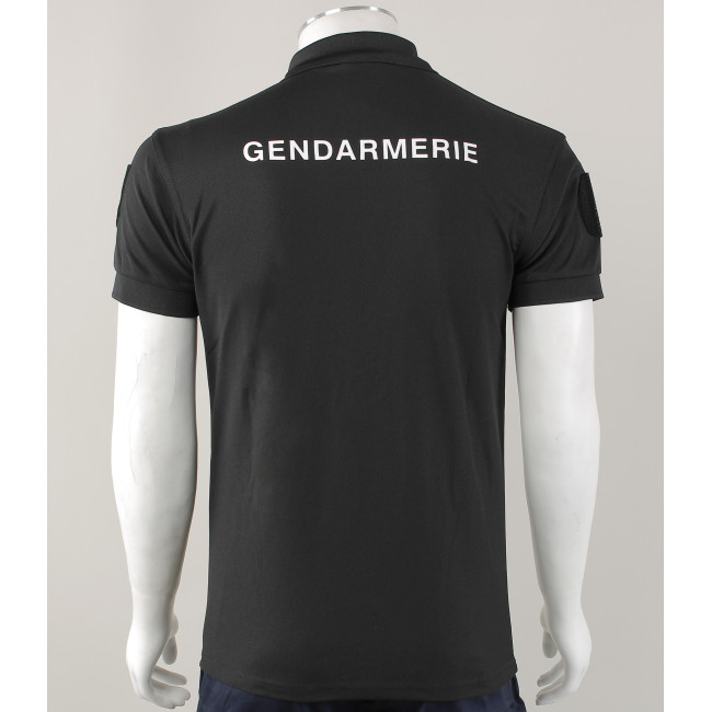 Polo Gendarmerie Departementale Cooldry + Velcros Noir -Patrol Equipement