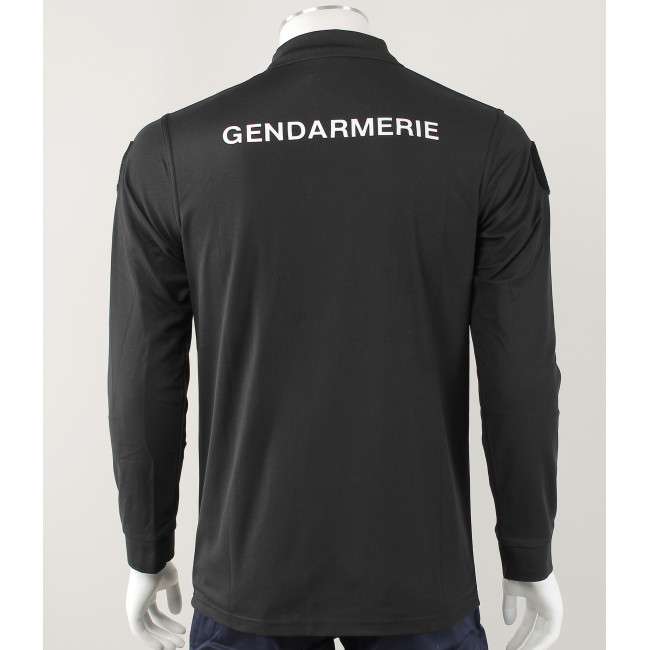 Schwarzes GD Cooldry Langarm-Poloshirt - Patrol Equipement