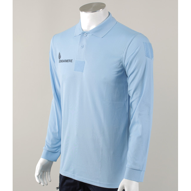 Polo gendarmerie bleu manches longues -Patrol Equipement