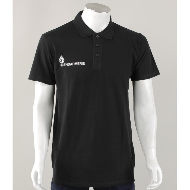 Polo zwart korte mouwen Gendarmerie -Patrol Equipement