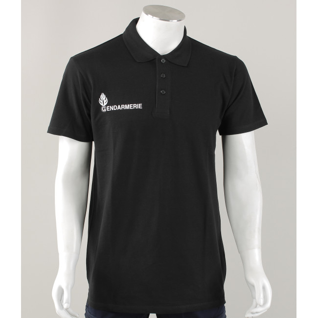 Gendarmerie Poloshirt schwarz kurzarm - Patrol Equipement