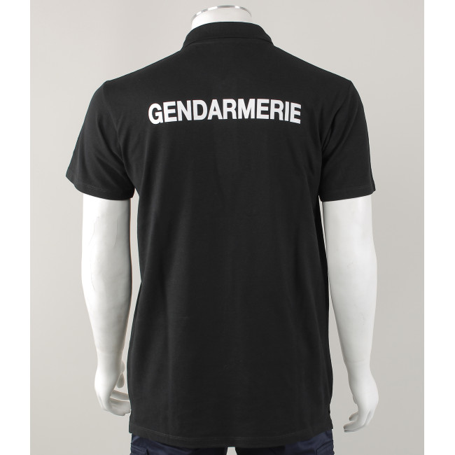 Polo zwart korte mouwen Gendarmerie -Patrol Equipement