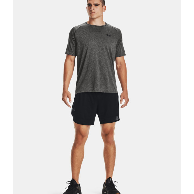 T-shirt UA Tech pour homme - Gris Chiné / Noir - Under Armour