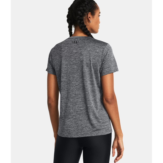 T-shirt avec col en V femme UA Tech™ Twist - Gris Pierre - Under Armour