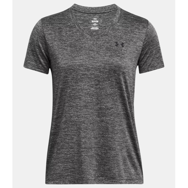 T-shirt avec col en V femme UA Tech™ Twist - Gris Pierre - Under Armour