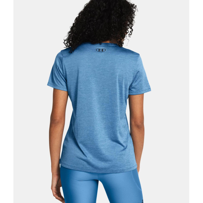 Dames T-shirt met V-hals UA Tech™ Twist - Turquoise Blauw - Under Armour