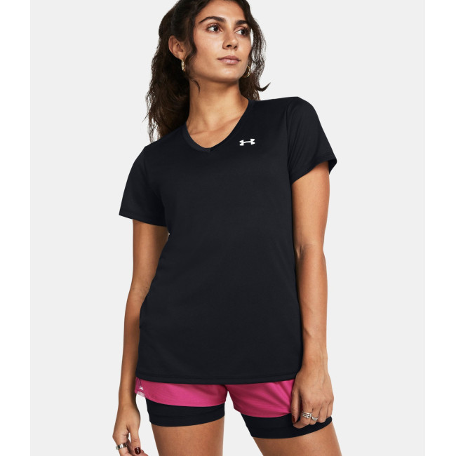 T-shirt avec col en V femme UA Tech™- Noir - Under Armour