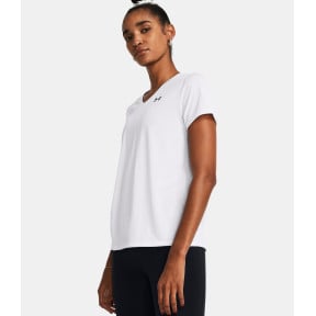 T-shirt avec col en V femme UA Tech™- Blanc - Under Armour