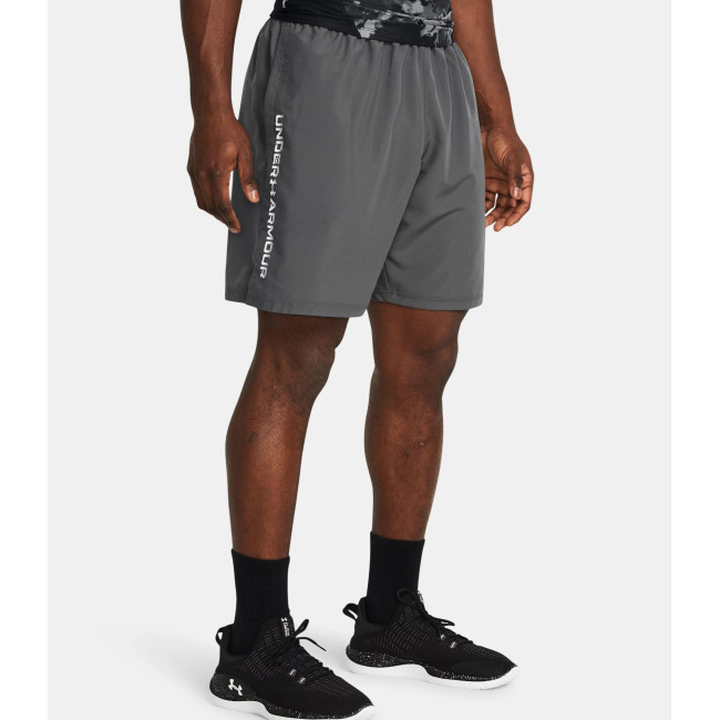 Short homme UA Tech™ Woven Wordmark - Gris Pierre - Under Armour
