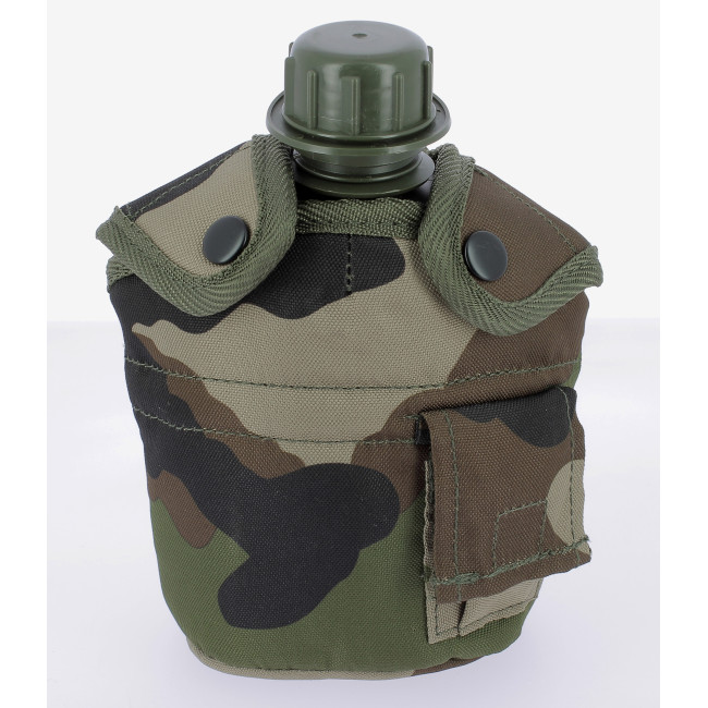 Feldflasche mit Becher und Camo-Hülle - Miltec