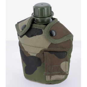 Manierka z kubkiem i pokrowcem Camo - Miltec