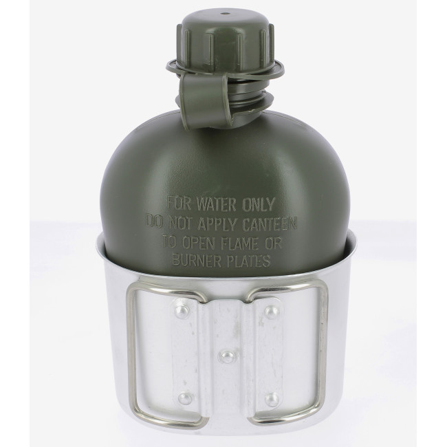 Feldflasche mit Becher und Camo-Hülle - Miltec