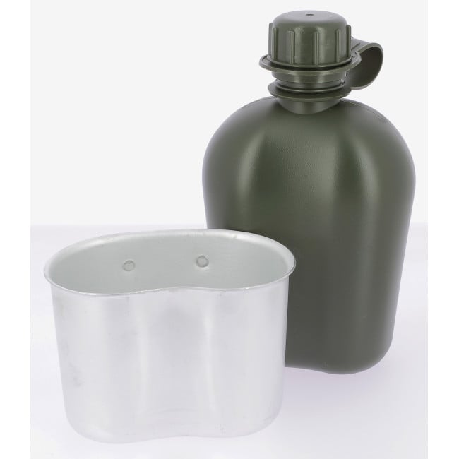 Gourde avec gobelet et housse Camo - Miltec