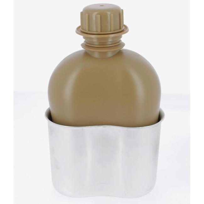 Feldflasche mit Becher und Coyote-Hülle - Miltec