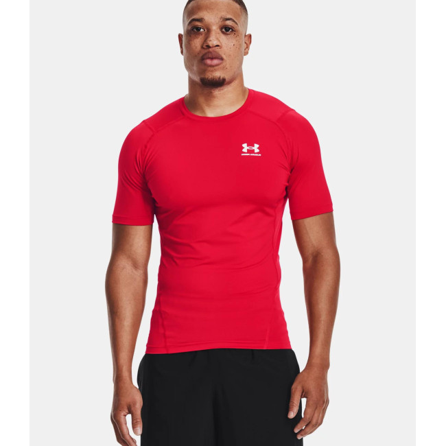 T-shirt à manches courtes HeatGear® Armour pour homme - Rouge - Under Armour