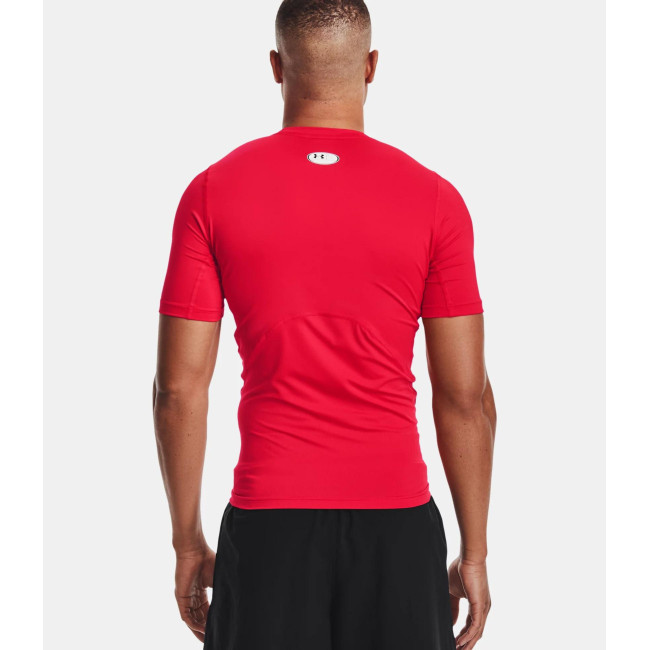 T-shirt à manches courtes HeatGear® Armour pour homme - Rouge - Under Armour