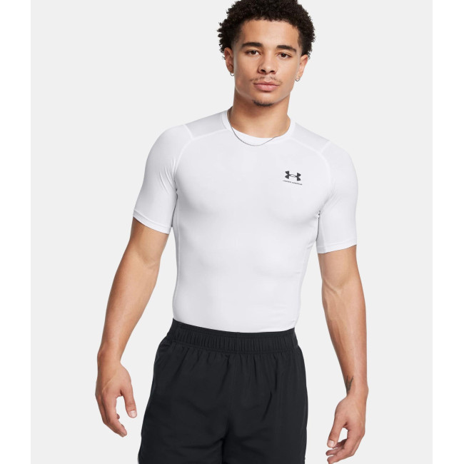 HeatGear® Armour Kurzarm-T-Shirt für Herren - Weiß - Under Armour