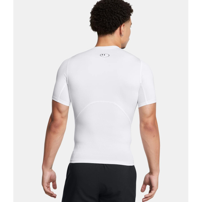 T-shirt à manches courtes HeatGear® Armour pour homme - Blanc - Under Armour
