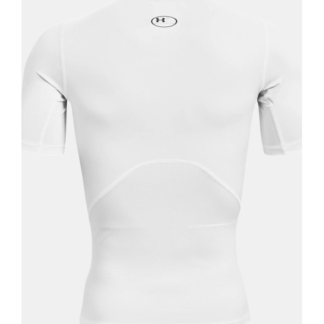 T-shirt z krótkimi rękawami HeatGear® Armour dla mężczyzn - Biały - Under Armour