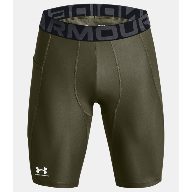 Short long à poches HeatGear® pour homme - Vert Olive - Under Armour